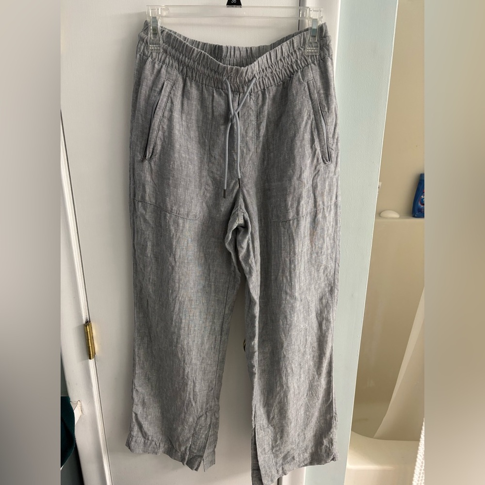 Athleta Retreat Linen High Rise Wide Leg Pant - Picture 6 of 8